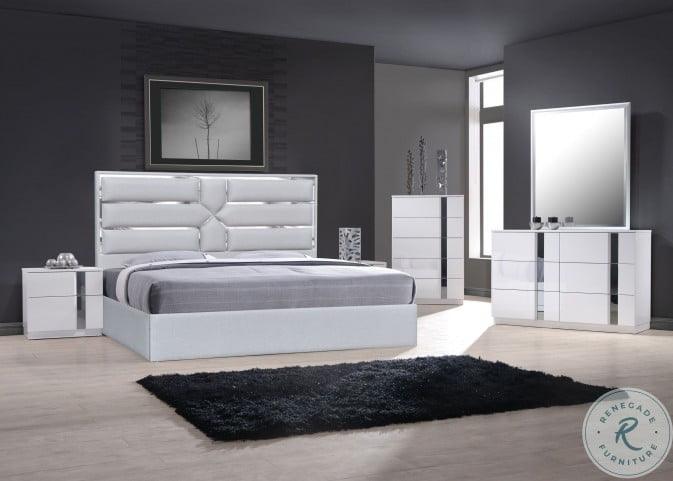 Da Vinci Queen Bed In Silver Grey - 18731Q | J&M | Home Elegance USA