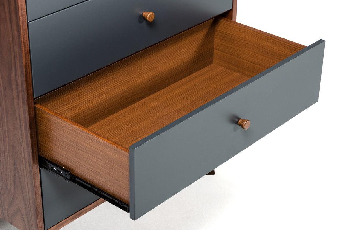 Vig Furniture - Modrest Marshall Mid-Century Modern Walnut Nightstand - Vgmabr-39-Ns