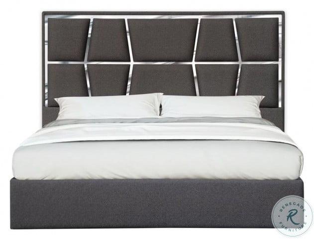 Degas King Bed In Charcoal - 18720K | J&M | Home Elegance USA