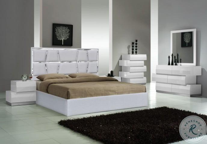 Degas Queen Bed In Silver Grey - 18721Q | J&M | Home Elegance USA