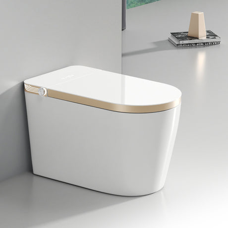 Luxury Smart Toilet with Auto Open/Close Lid, Auto Flush, Warm Water and Heated Seat, Modern Tankless Toilet with Remote Control