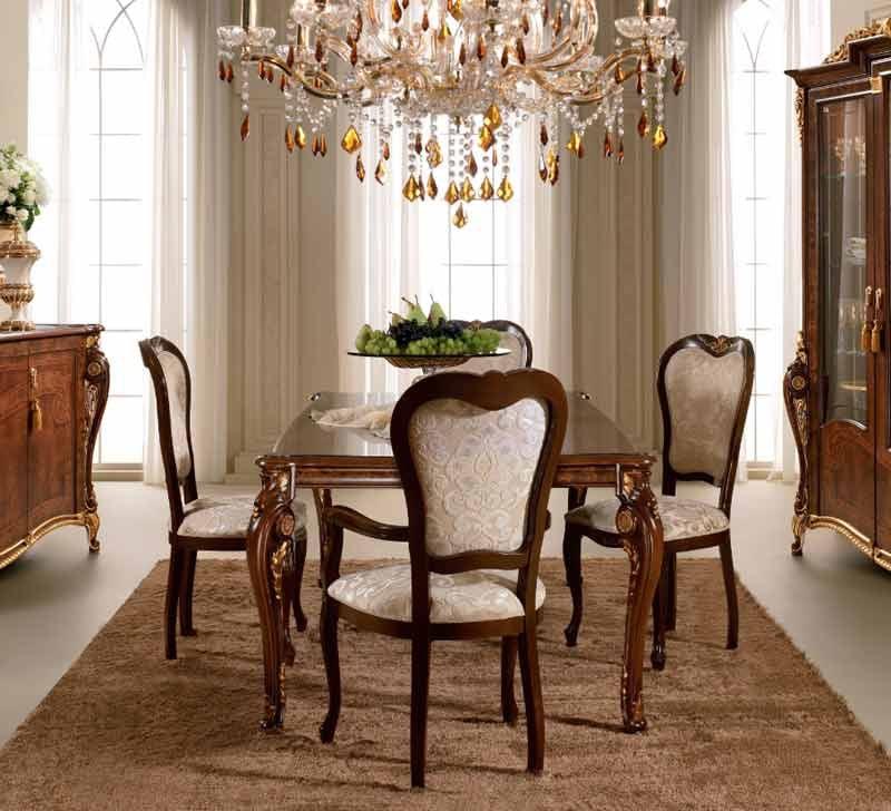 Arredoclassic Italy Donatello Rectangular Table W - 1 Extension - Donatellotable | ESF | Home Elegance USA