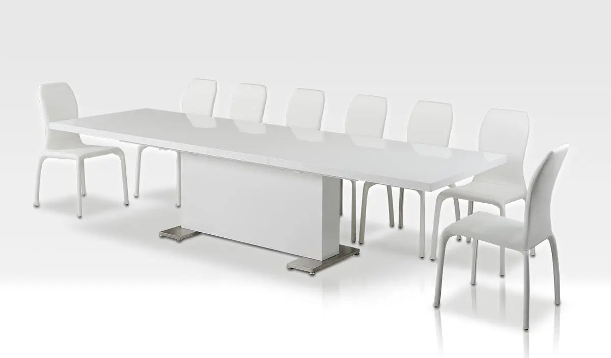 Bono Modern White Dining Table Vggu - Bono2 | Home Elegance USA