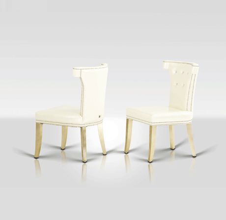 Vig Furniture A&X Beatrice White Leather Dining Chair