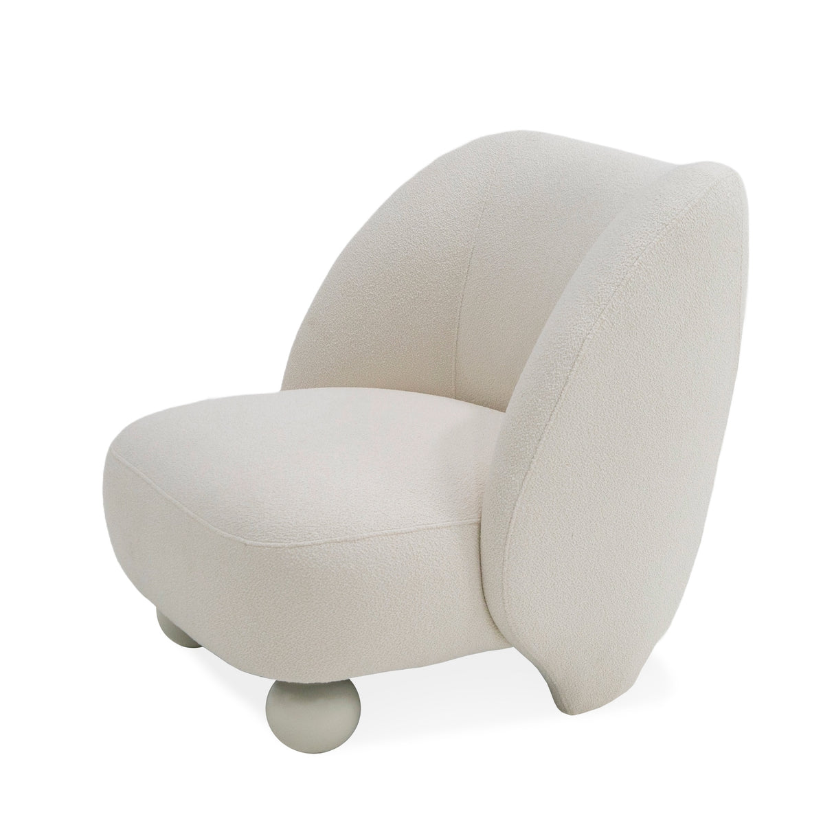 Divani Casa Duran - Contemporary White Fabric Accent Chair | Home Elegance USA