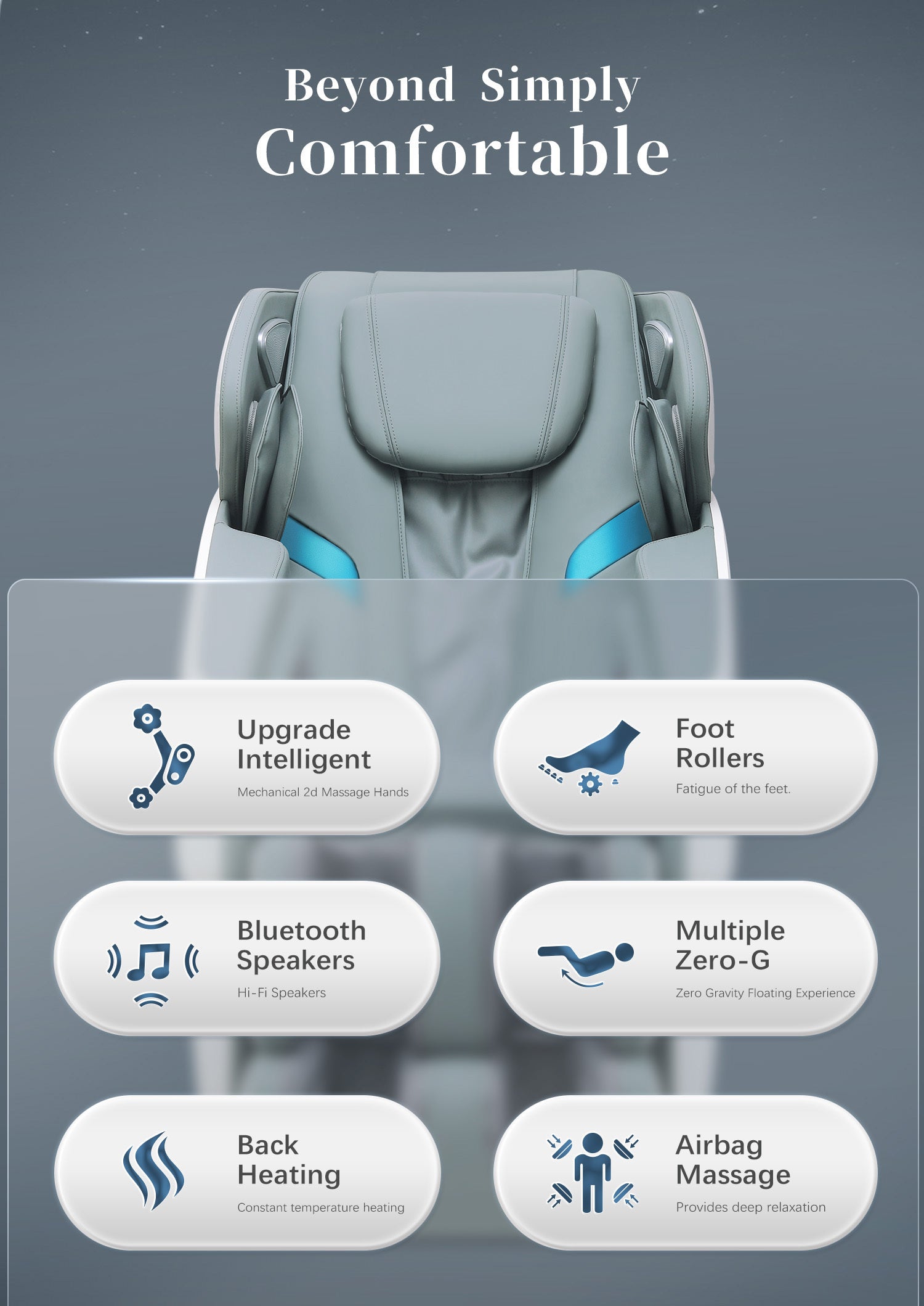 Massage Chairs SL Track Full Body Massage Recliner with Foot Roller,Airbag Massage,Zero Gravity, Bluetooth Speaker Black Home Elegance USA