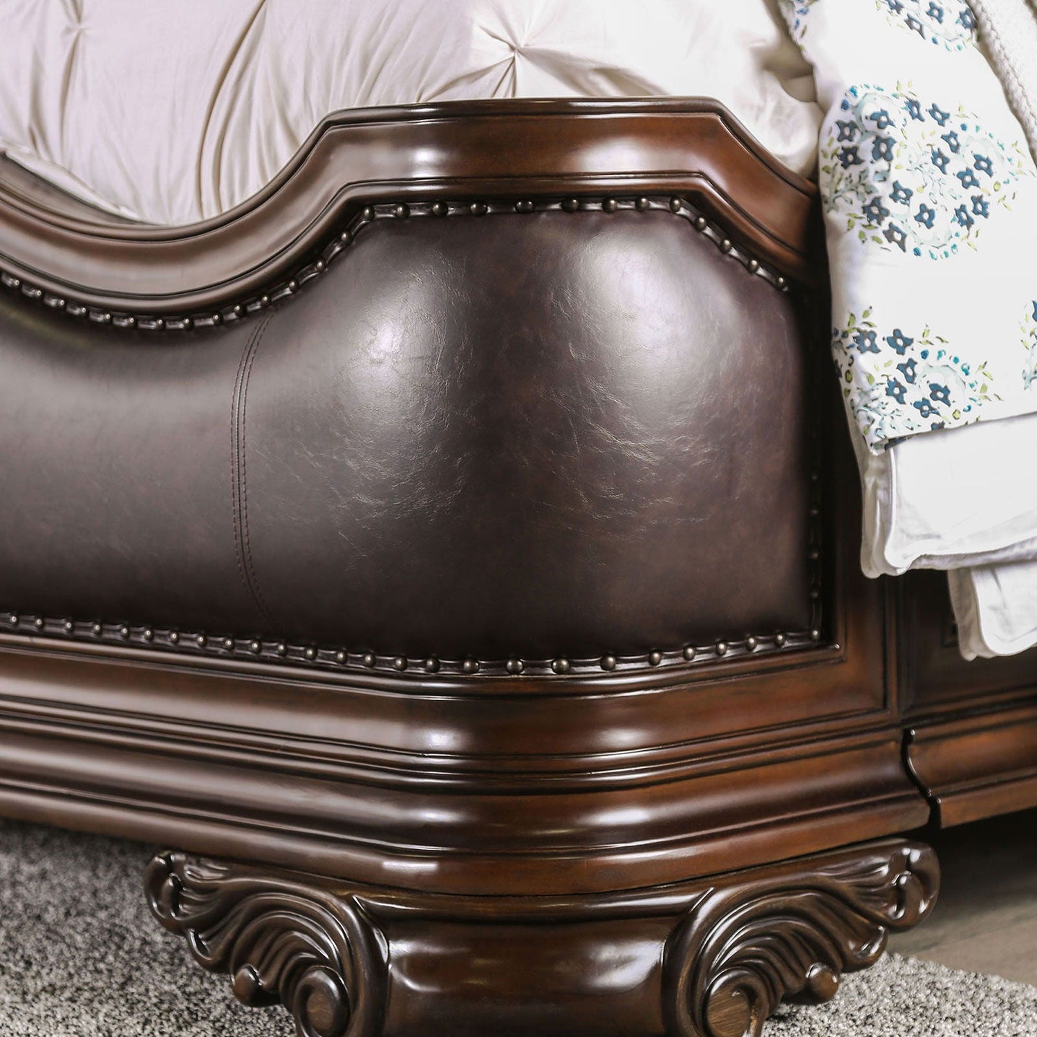 Arcturus - Cal.King Bed - Brown Cherry | Home Elegance USA