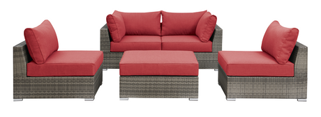 MODULA SET - 5PC in Red - Home Elegance USA