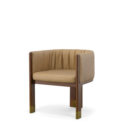 Vig Furniture Modrest Elati - Tan Vegan Leather Dining Chair