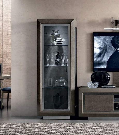 Camelgroup Italy 1 Door China Cabinet - Elite1Drcabinet | ESF | Home Elegance USA
