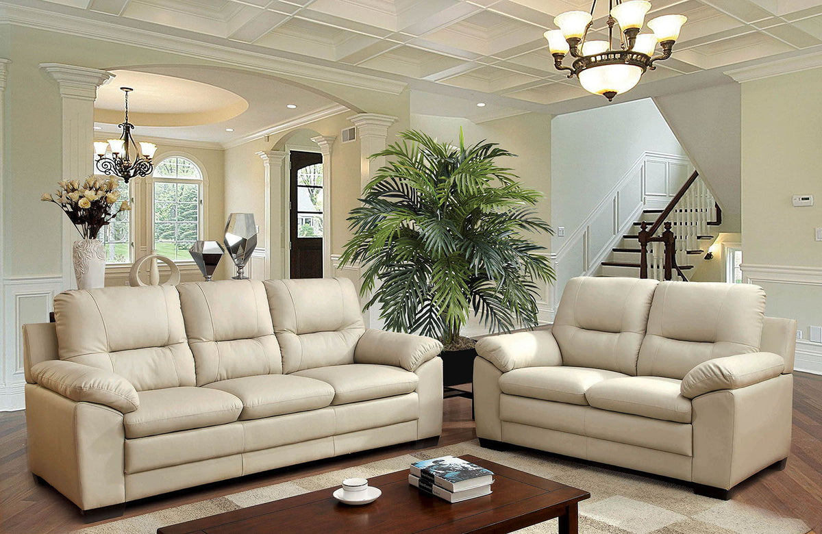 Parma - Sofa & Loveseat - Ivory | Furniture – Home Elegance USA