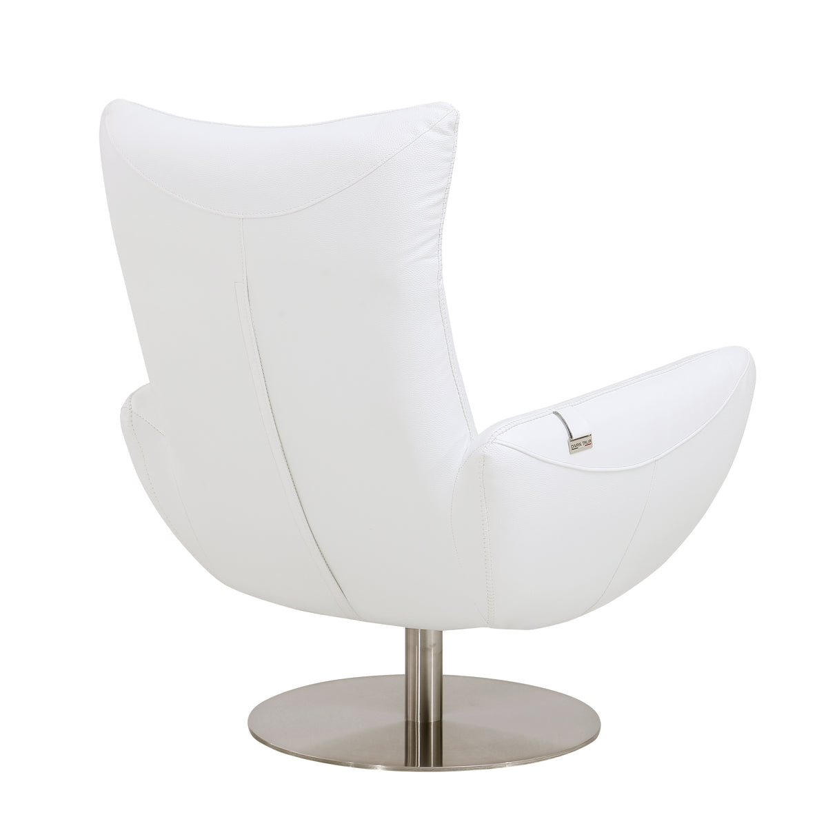 Global United Modern Genuine Italian Leather Upholstered Chair Home Elegance USA