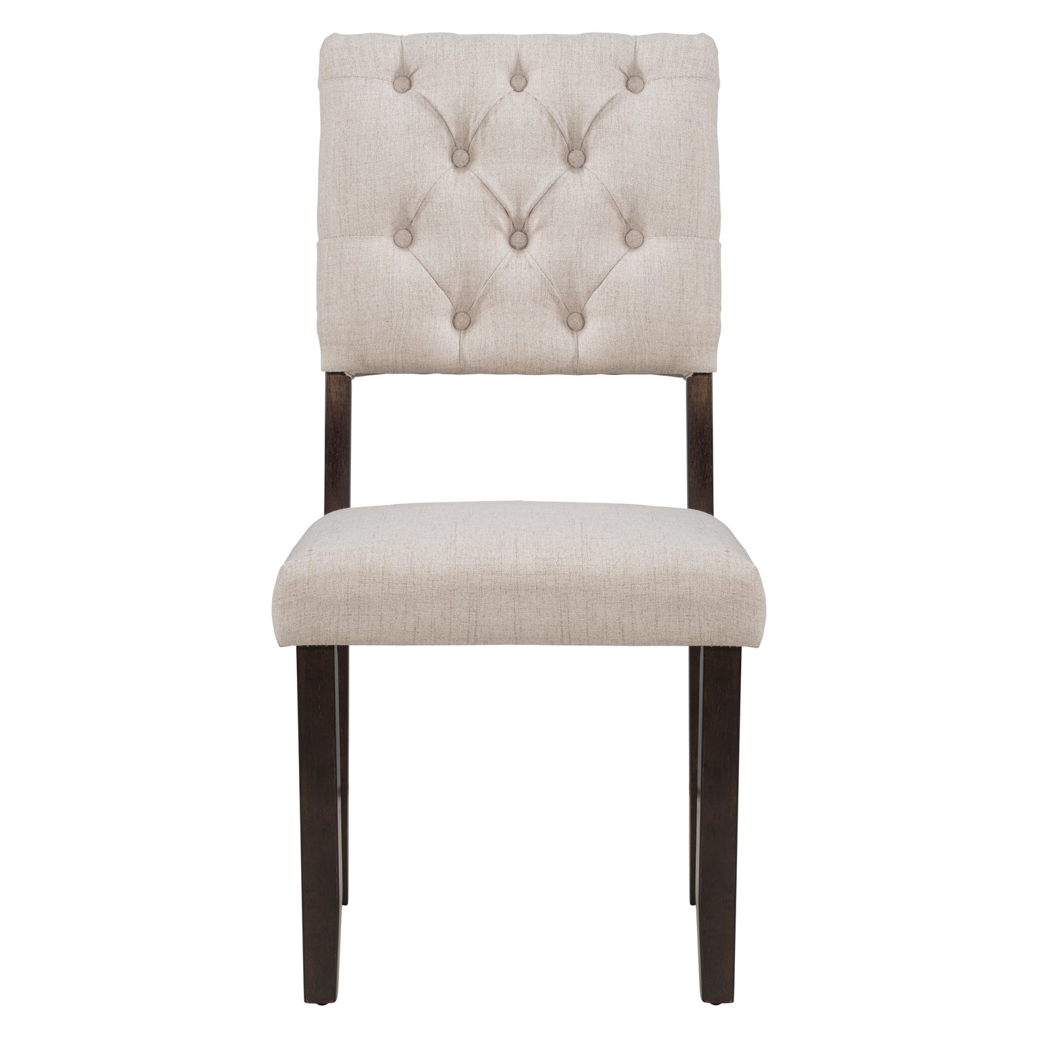 TREXM 6-Piece Dining Table and Chair Set with Special-shaped Legs and Foam-covered Seat Backs&Cushions for Dining Room (Espresso) - Home Elegance USA
