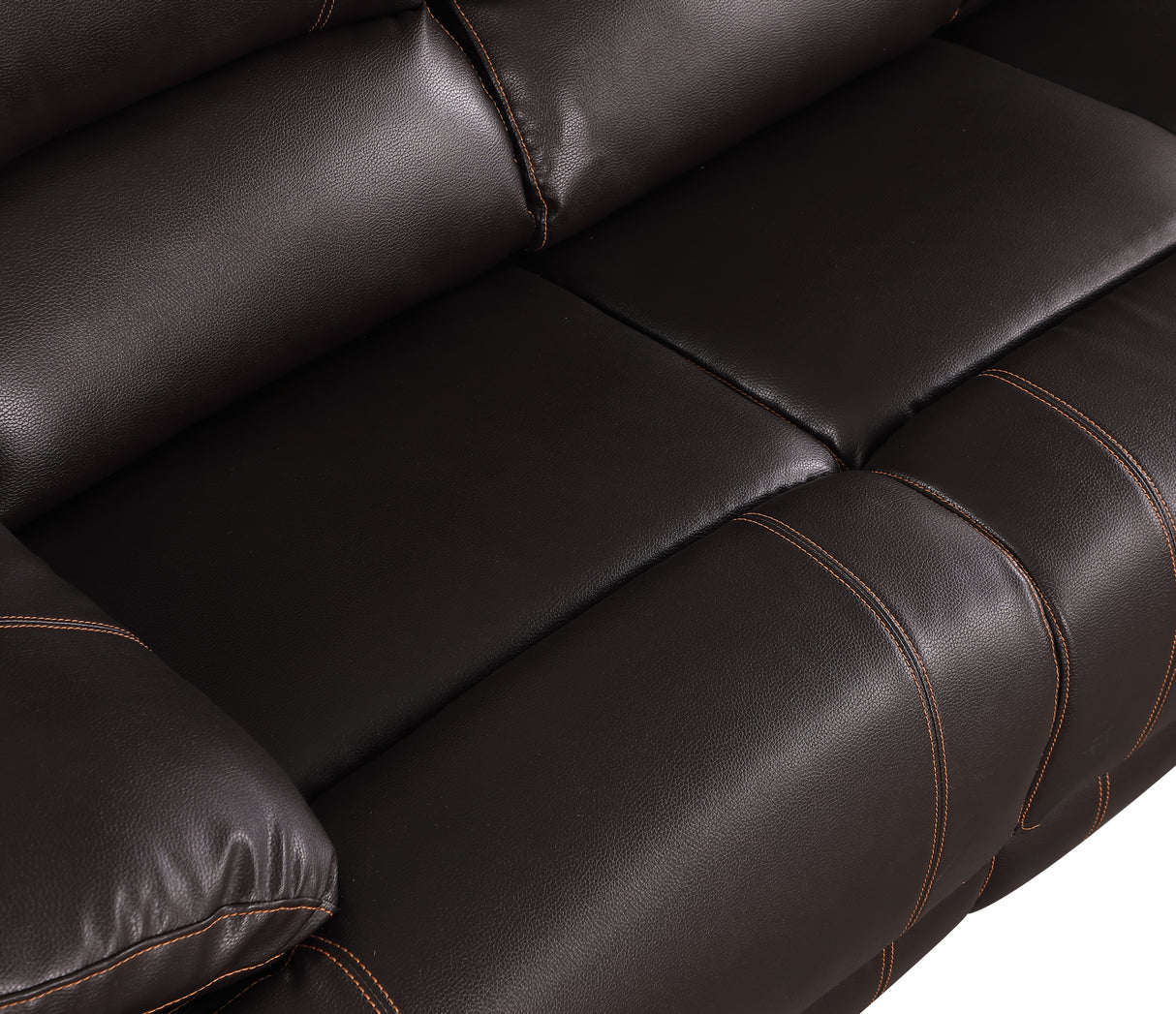 Global United Leather-Air Recliining Sofa Home Elegance USA