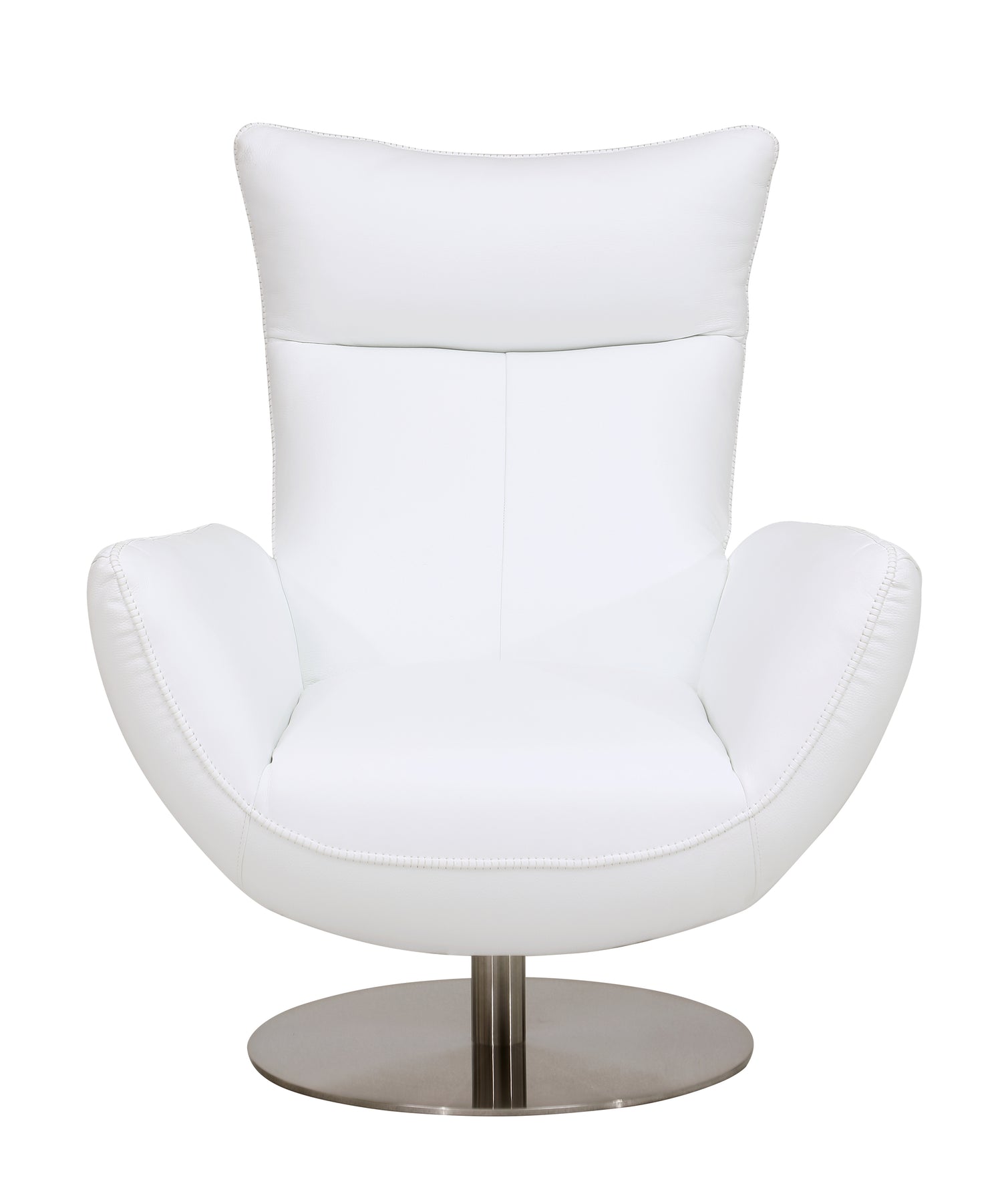 Global United Modern Genuine Italian Leather Upholstered Chair Home Elegance USA