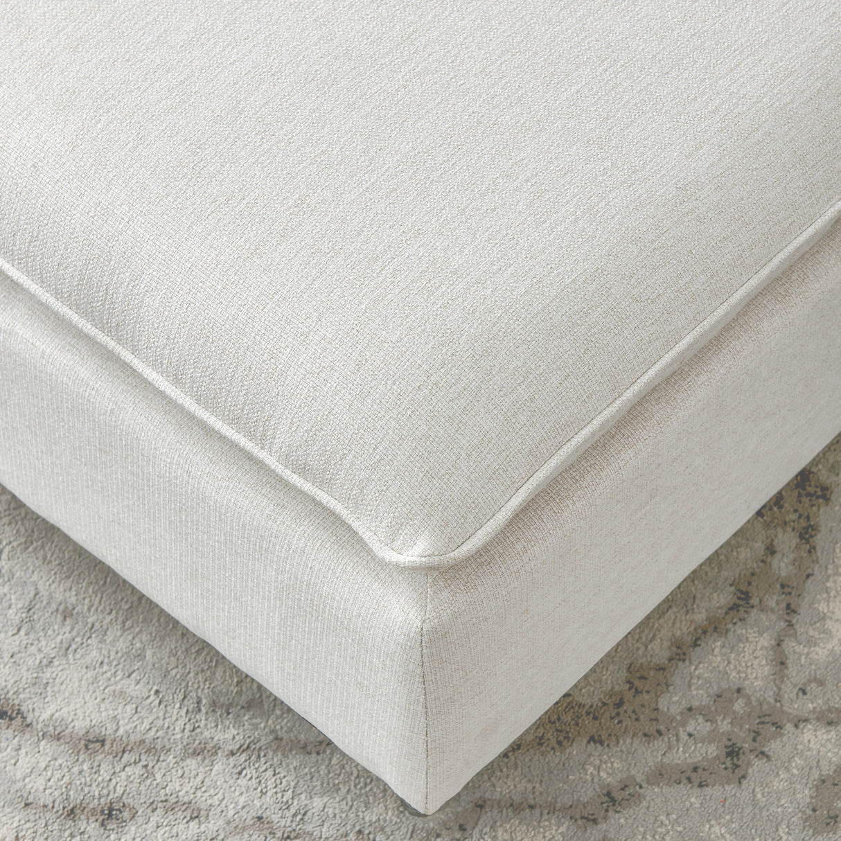 L-Shaped linen sectional sofa with right chaise(left-facing chaise),Beige - Home Elegance USA