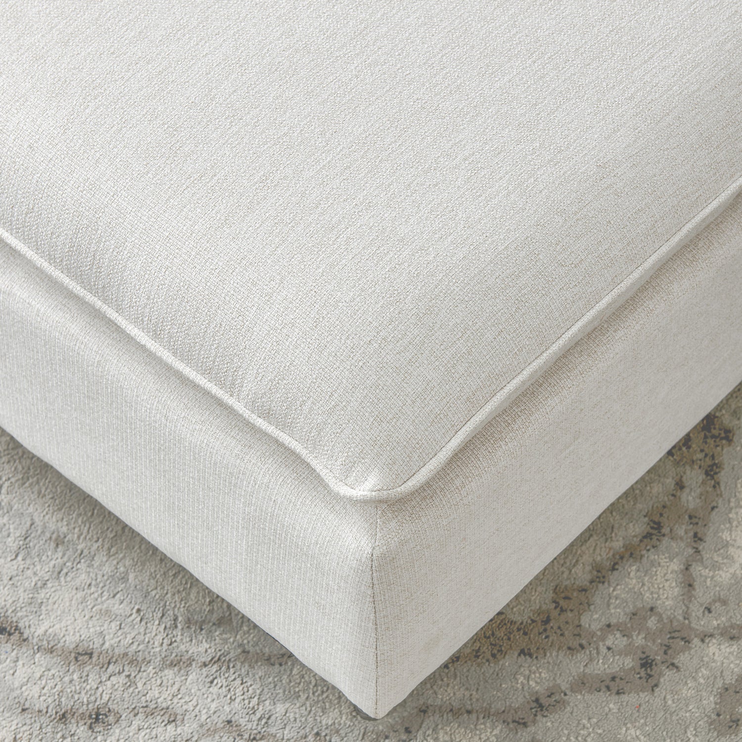 L-Shaped linen sectional sofa with right chaise(left-facing chaise),Beige - Home Elegance USA