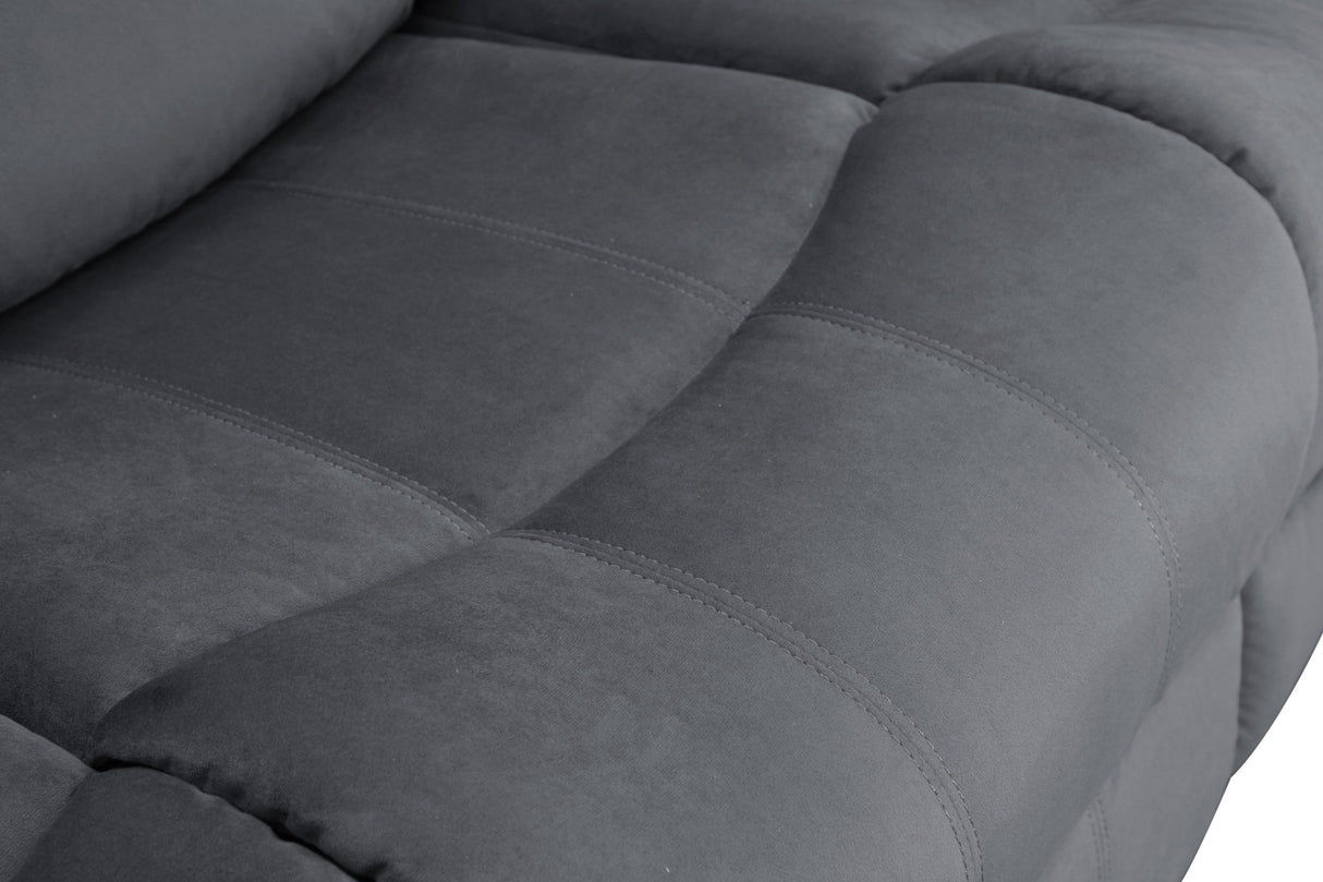 Global United Transitional Microfiber Fabric Recliner Chair