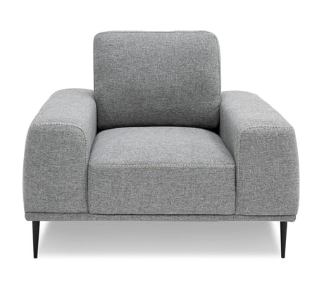 Divani Casa Fonda - Modern Grey Fabric Chair | Home Elegance USA