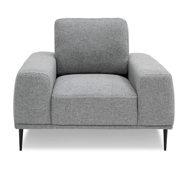 Divani Casa Fonda - Modern Grey Fabric Chair | Home Elegance USA