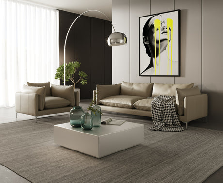 Vig Furniture Divani Casa Harvest - Modern Taupe Full Leather Sofa Set