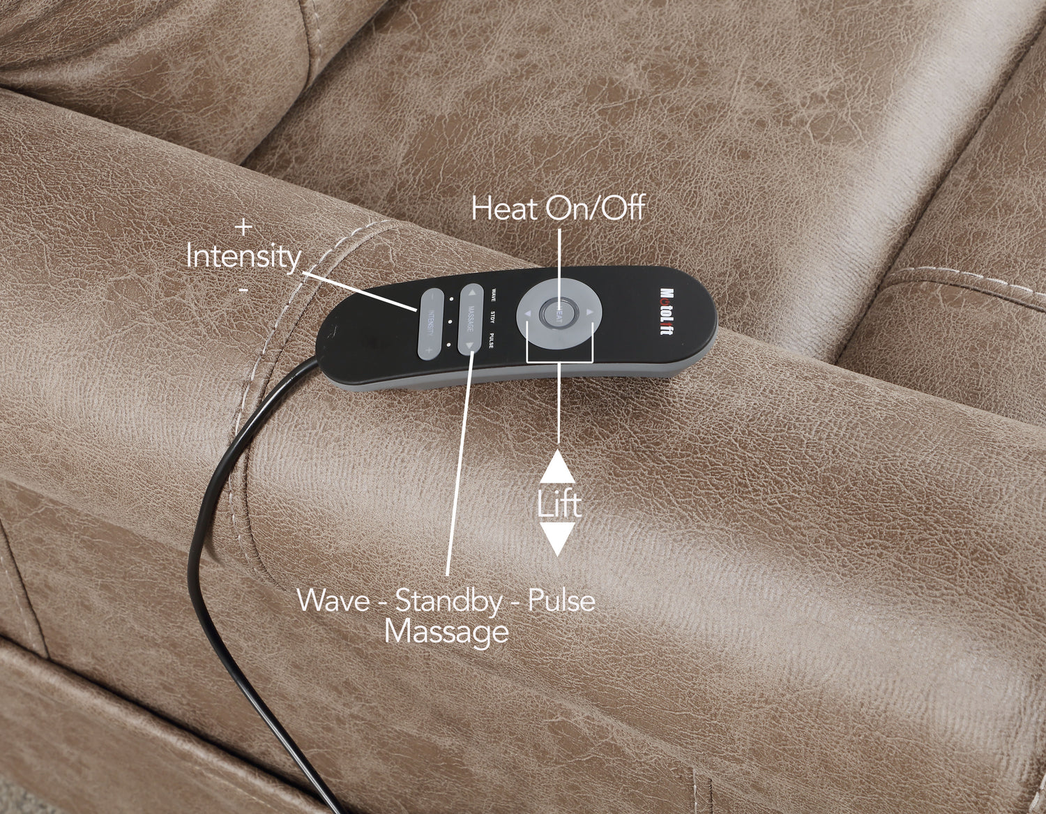 Classic Rolled Arm Power Lift-Chair Recliner - Heat, Adjustable Massage - Plush Seating, High-Grade Polyester Fabric Home Elegance USA