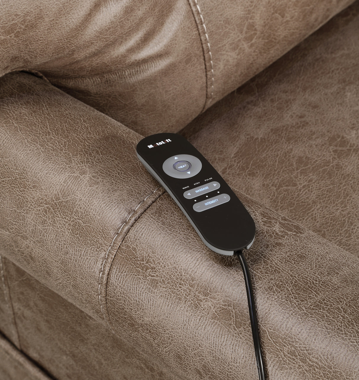 Classic Rolled Arm Power Lift-Chair Recliner - Heat, Adjustable Massage - Plush Seating, High-Grade Polyester Fabric Home Elegance USA