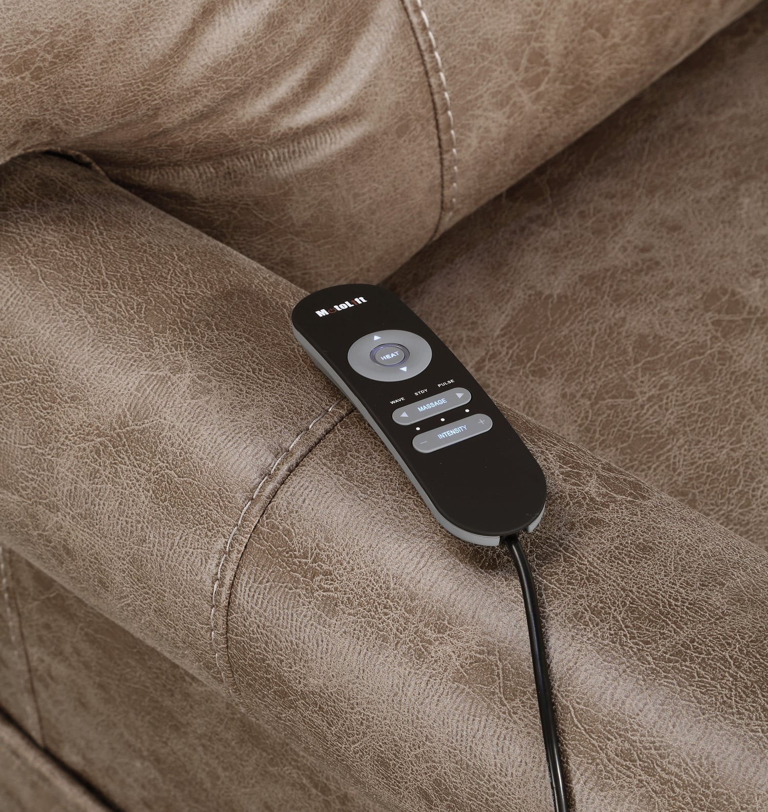 Classic Rolled Arm Power Lift-Chair Recliner - Heat, Adjustable Massage - Plush Seating, High-Grade Polyester Fabric Home Elegance USA