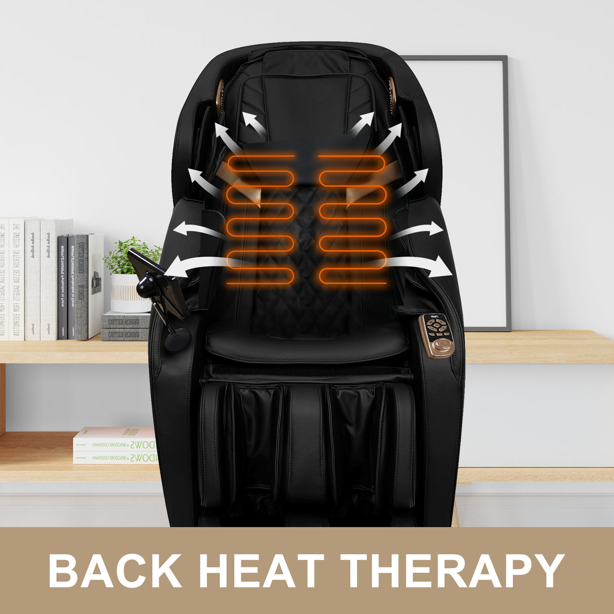 Full Body Massage Chair With Zero Gravity Recliner,with two control panel: Smart large screen & Rotary switch,spot kneading and Heating,Airbag coverage,Suitable for Home Office Home Elegance USA