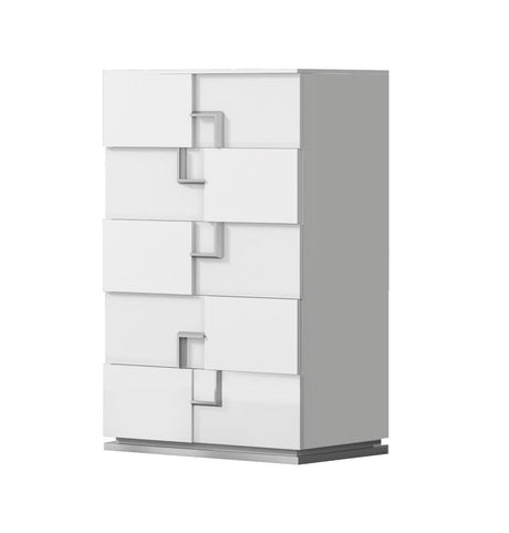 J&M Furniture - Infinity Chest In White Glossy - 17441C