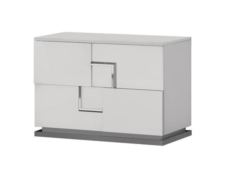 J&M Furniture - Infinity Nightstand In White Glossy - 17441N