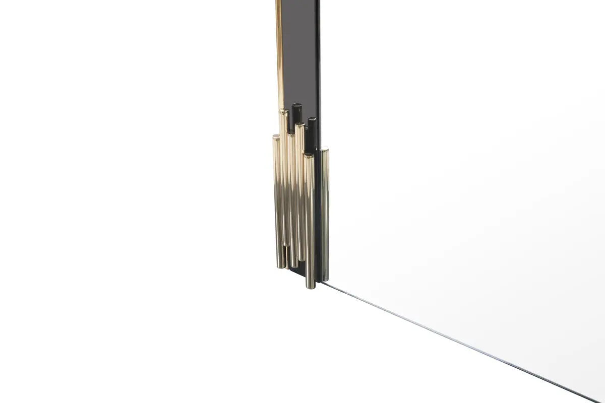 Vig Furniture - Modrest Token Modern Black & Gold Mirror - Vgvcj815-M