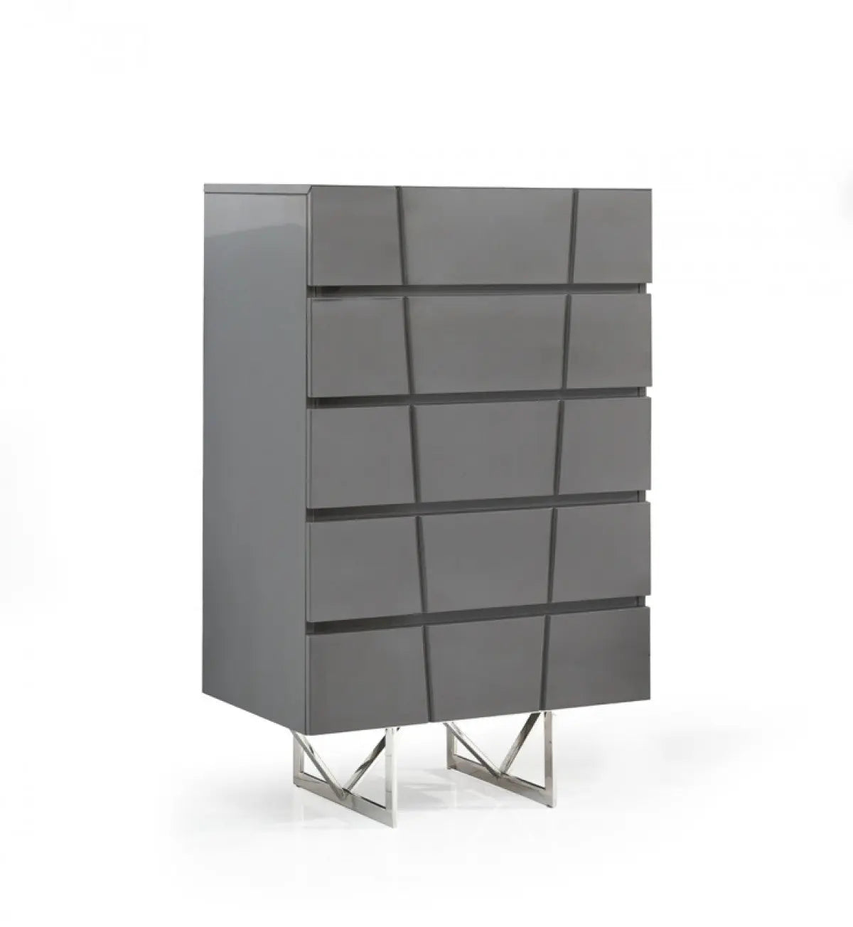 Vig Furniture - Modrest Chrysler Modern Grey Chest - Vgvcj8978-5H-Gry