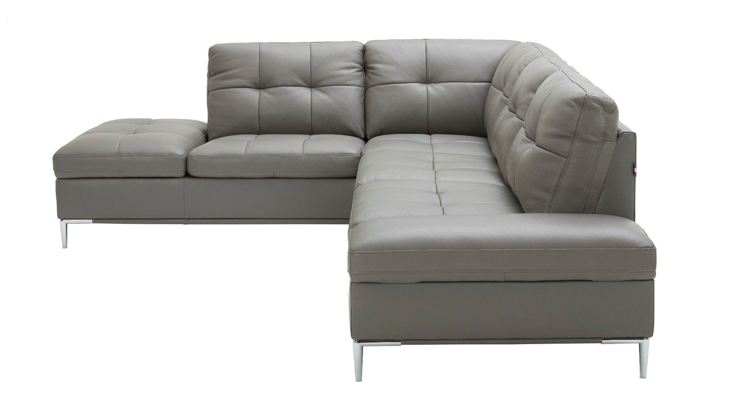 J&M Furniture - Leonardo Grey In Left Hand Facing Modern Sectional Sofa - 18996-Lhfc
