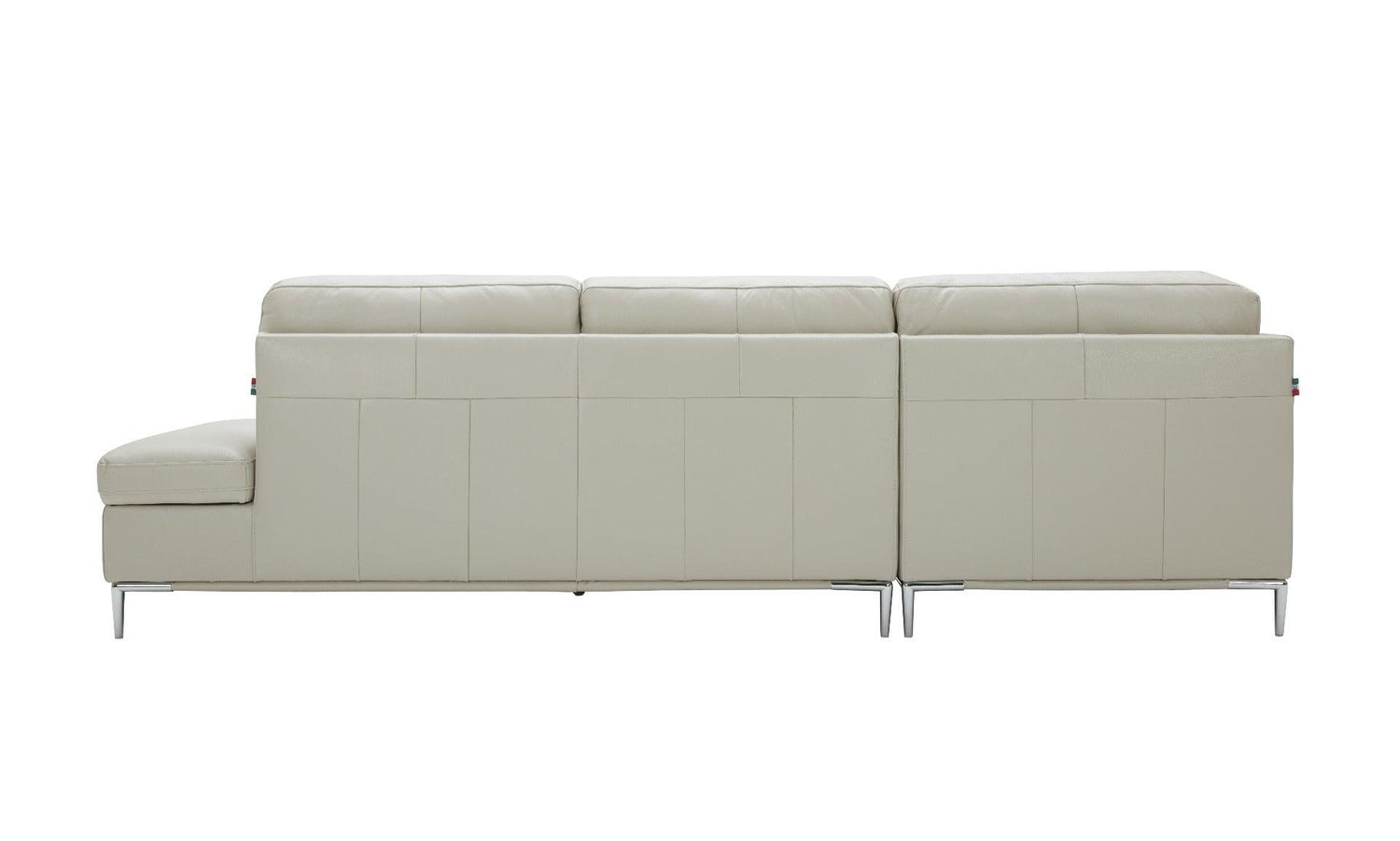 J&M Furniture - Leonardo Silver Grey In Left Hand Facing Modern Sectional Sofa - 18994-Lhfc