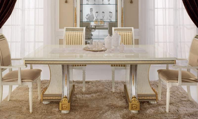 Arredoclassic Italy Liberty Rectangular Dining Table W - 1 Extension - Libertytable | ESF | Home Elegance USA