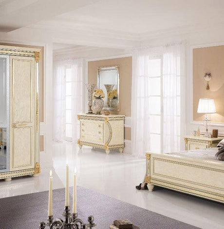 Arredoclassic Italy Liberty Dresser With Mirror - Liberty3Drawer | ESF | Home Elegance USA