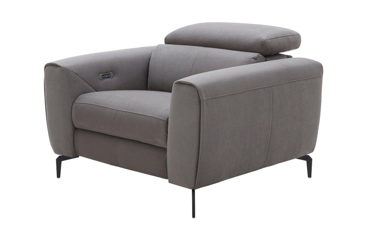 J&M Furniture - Lorenzo Grey Fabric Chair - 18823-C