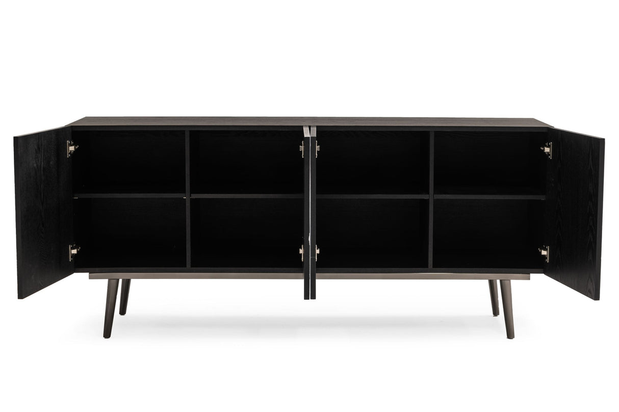 Vig Furniture Modrest Macoy - Modern Multicolor + Black Ash Buffet