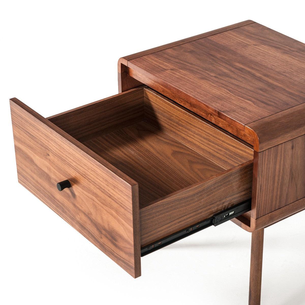 Vig Furniture - Modrest Marshall Mid-Century Modern Walnut Nightstand - Vgmabr-39-Ns