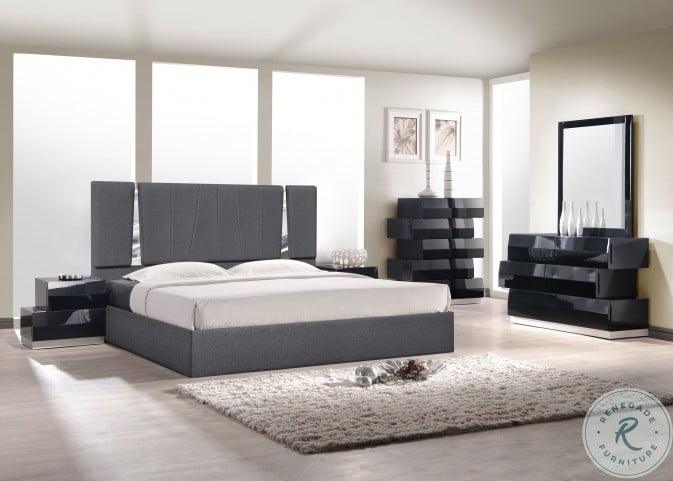 J&M Furniture - Matissee Queen Bed In Charcoal - 18710Q