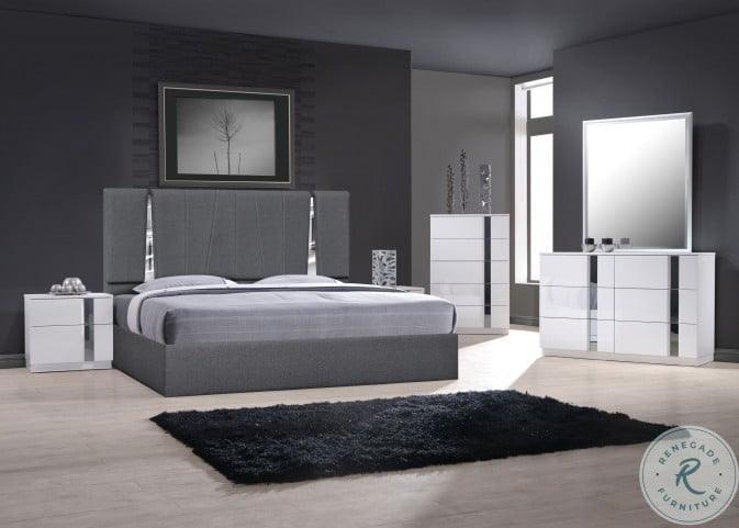 J&M Furniture - Matissee Queen Bed In Charcoal - 18710Q