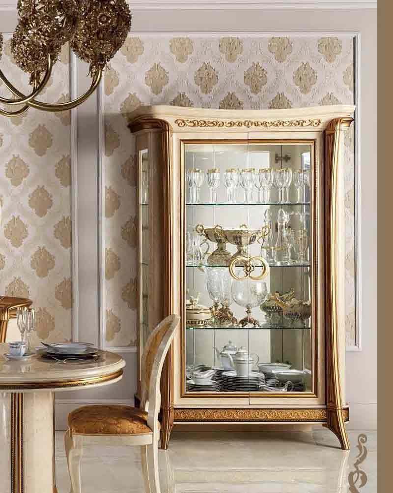 Arredoclassic Italy Melodia 2 Door China Cabinet - Melodia2Dchina | ESF | Home Elegance USA