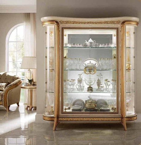 Arredoclassic Italy Melodia 4 Door China Cabinet - Melodia4Dcabinet | ESF | Home Elegance USA