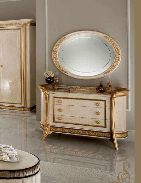 Arredoclassic Italy Melodia Dresser With Mirror - Melodiadm | ESF | Home Elegance USA