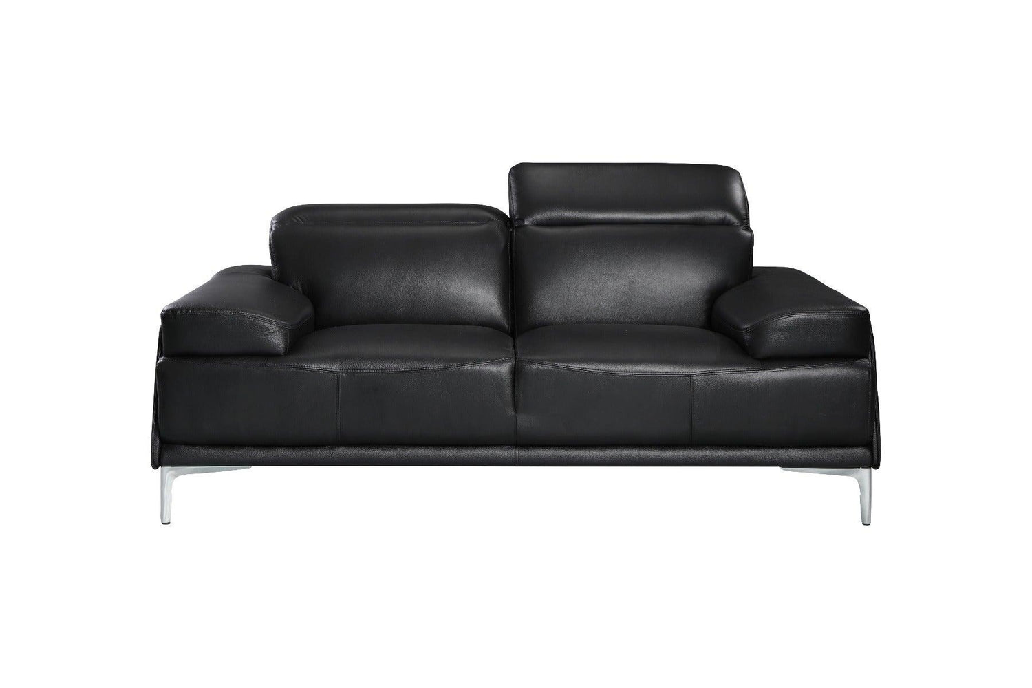 J&M Furniture - Nicolo 2 Piece Sofa Set In Black - 18982-2Set
