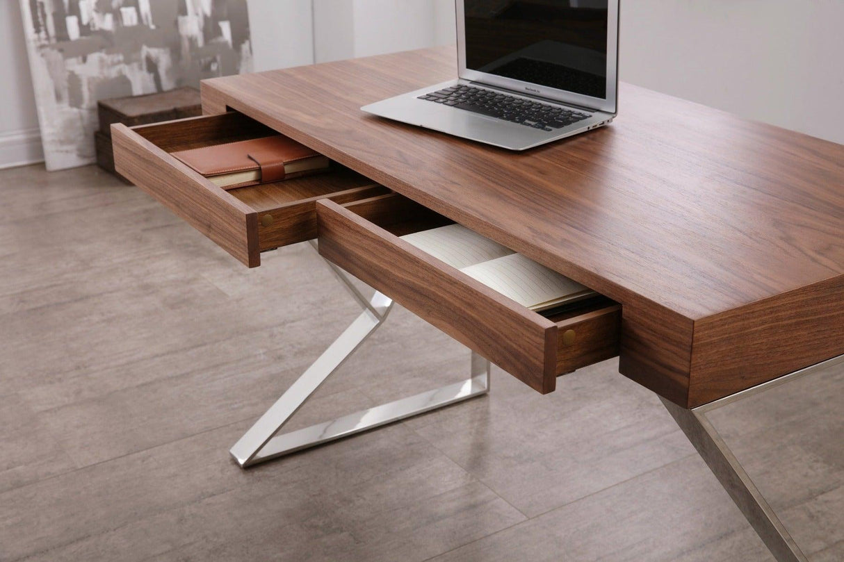 J&M Furniture - Noho Desk In Walnut - 17112-Wa
