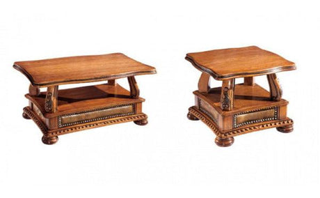 Esf Furniture - Oakman 3 Piece Occasional Table Set - Oakmancoffeetable-3Set
