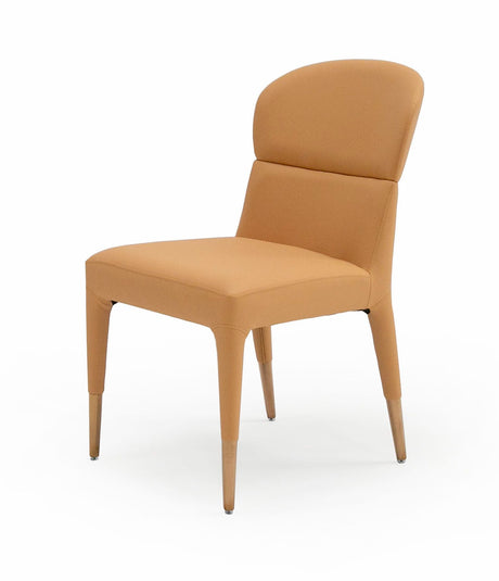 Vig Furniture Modrest Ogden - Modern Peach & Rosegold Dining Chair (Set of 2)