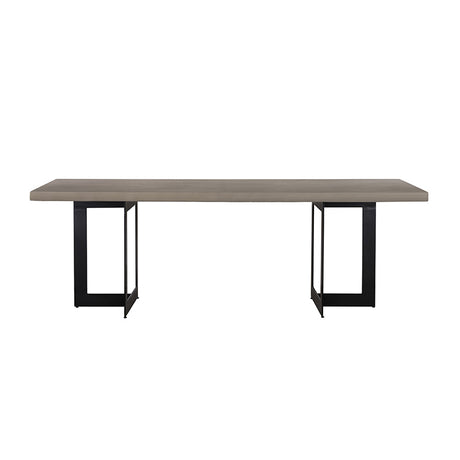 Vig Furniture Modrest Sharon Modern Concrete & Black Metal Dining Table